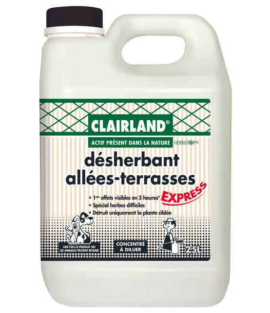 Désherbant allées terrasses concentré 2,5 L - Clairland Biocontrôle