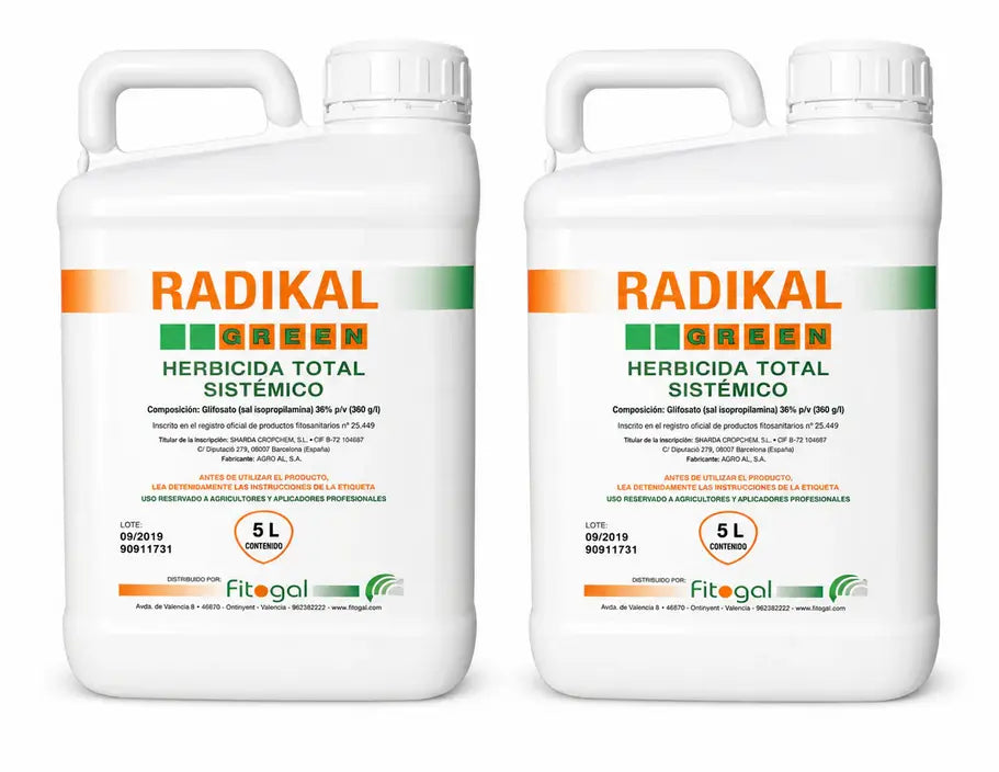 Radikal Green – Herbicide systémique – Lot de 2 × 5 L