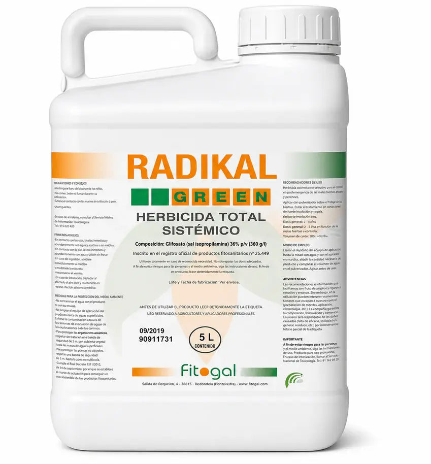 Désherbant Radikal 5L Herbicide jardin